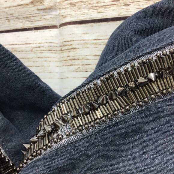 Hudson Luna Crop Super Skinny Embellished Jeans - Picture 3 of 13